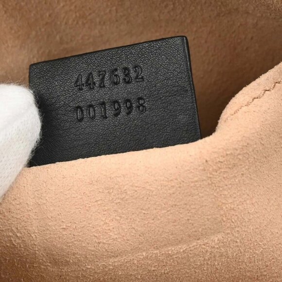 Gucci Black Leather Marmont Shoulder Bag 447632 - Picture 10 of 10